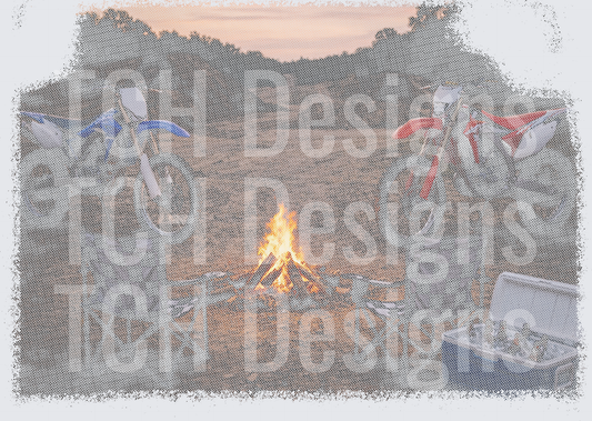 dirtbike halftone