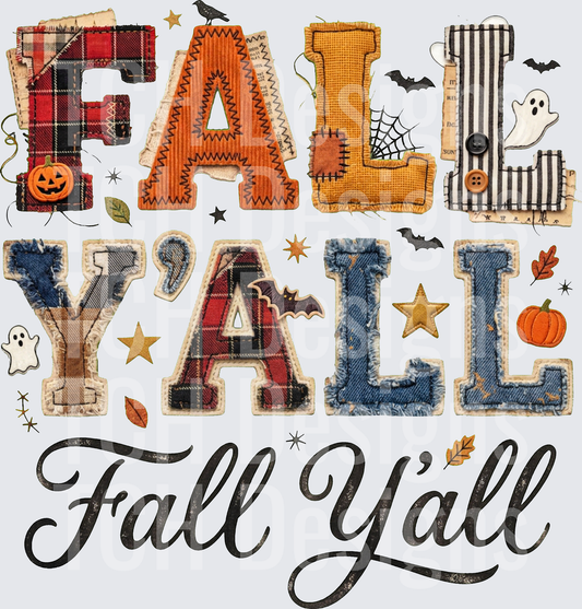 fall yall faux patchwork hwds