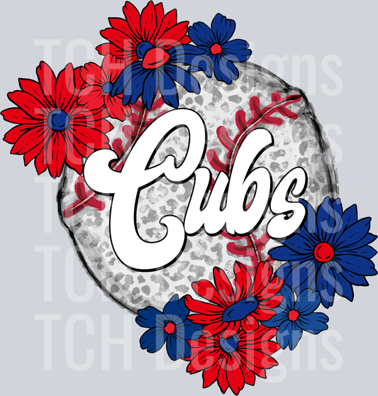 CubsFloralBaseball