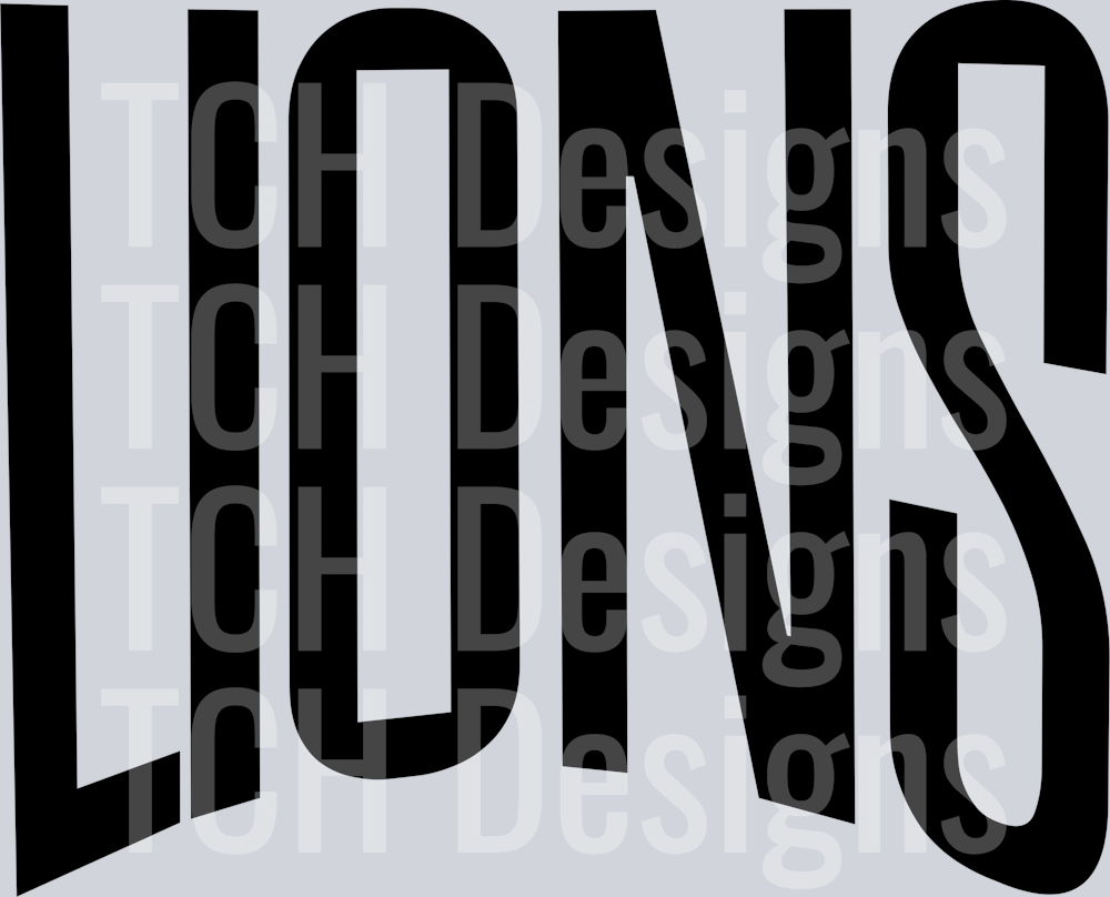 LIONS OVERSIZED BLACK