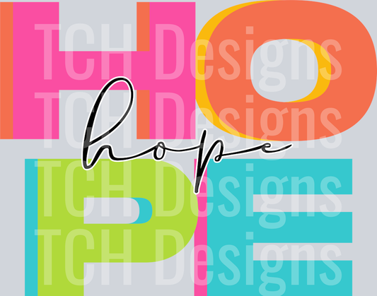HOPE COLOR STACKED