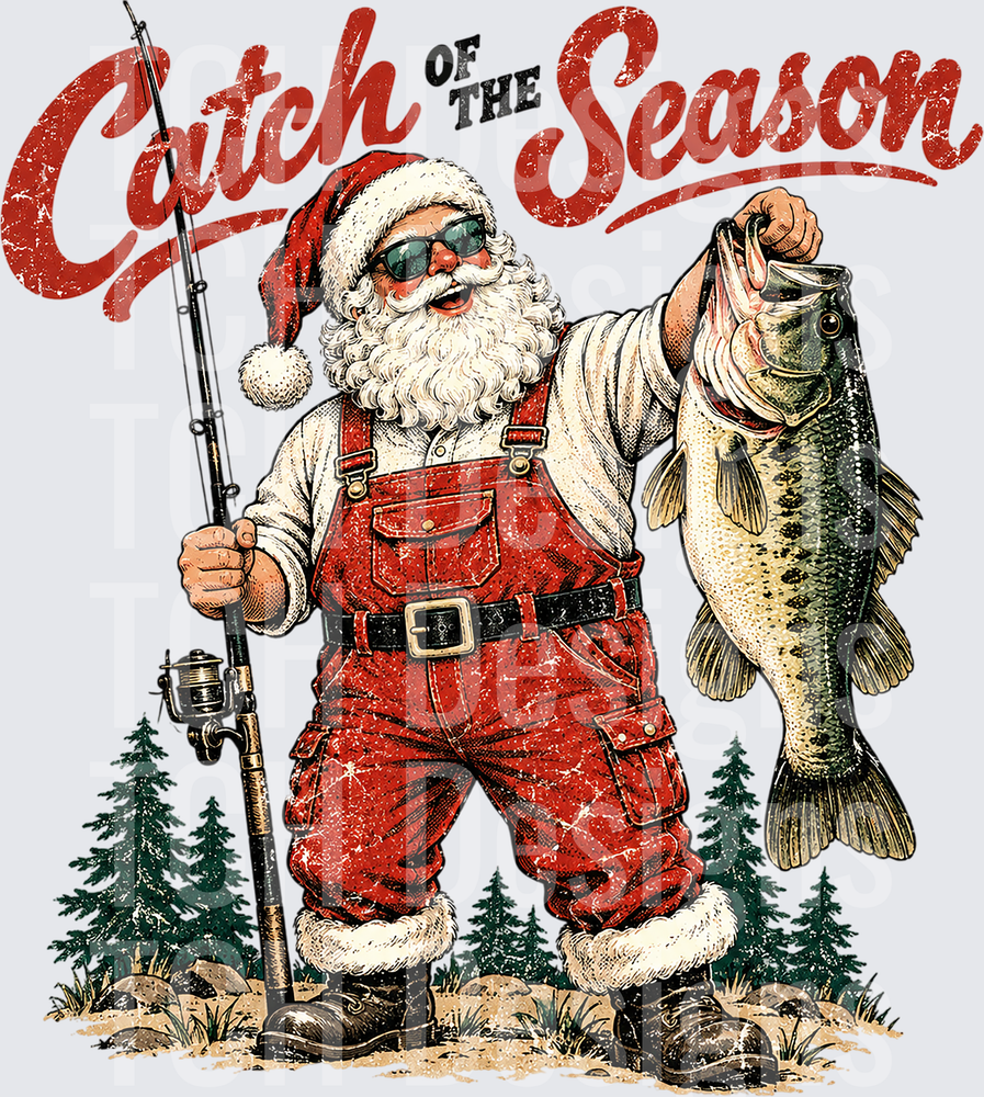 Vintage Fishing Christmas