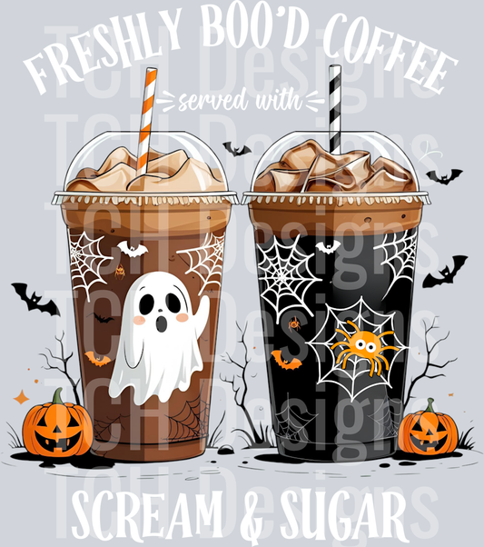 FreshlyBoodCoffeewhitePNGDesign