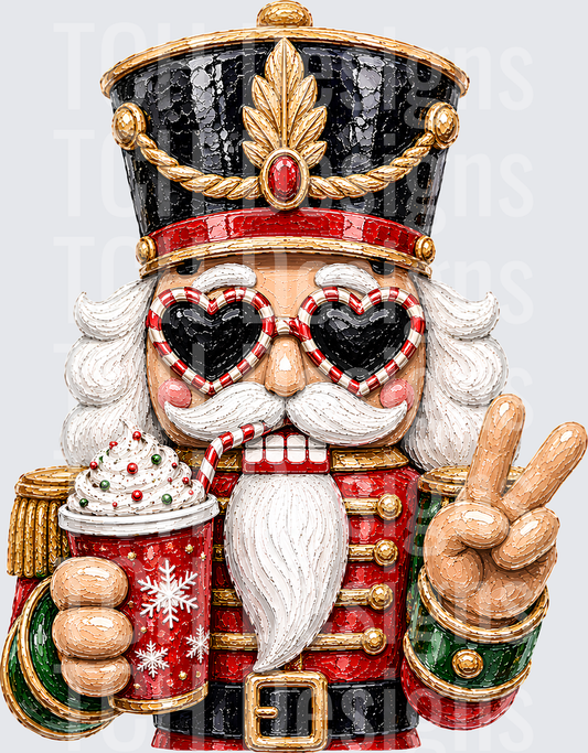 NUTCRACKER FAUX PAINTED