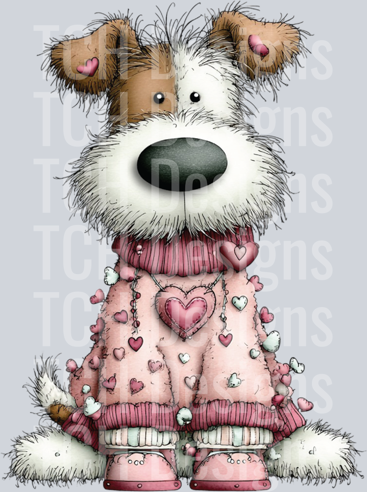 Whimsical Valentine Bunny Clipart (17)