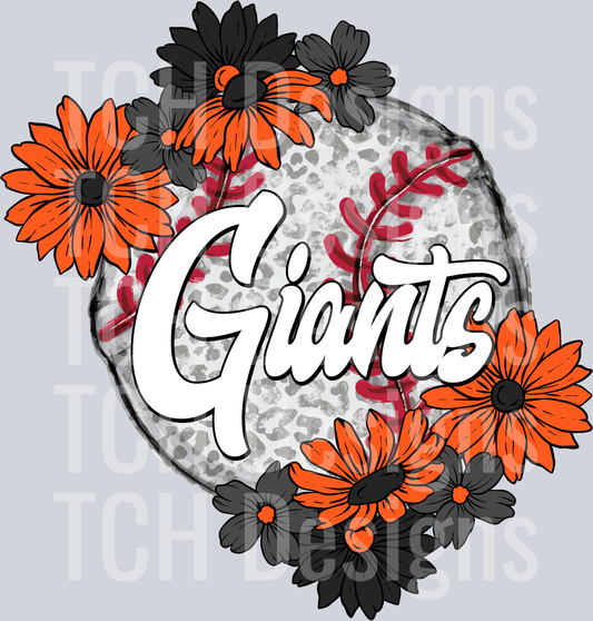 GiantsFloralBaseball