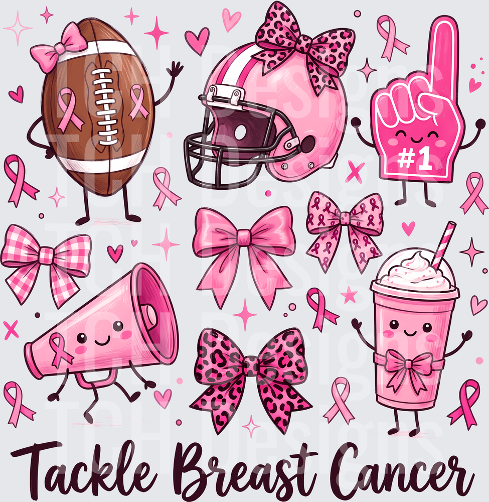 Tackle Breast Cancer Cartoon