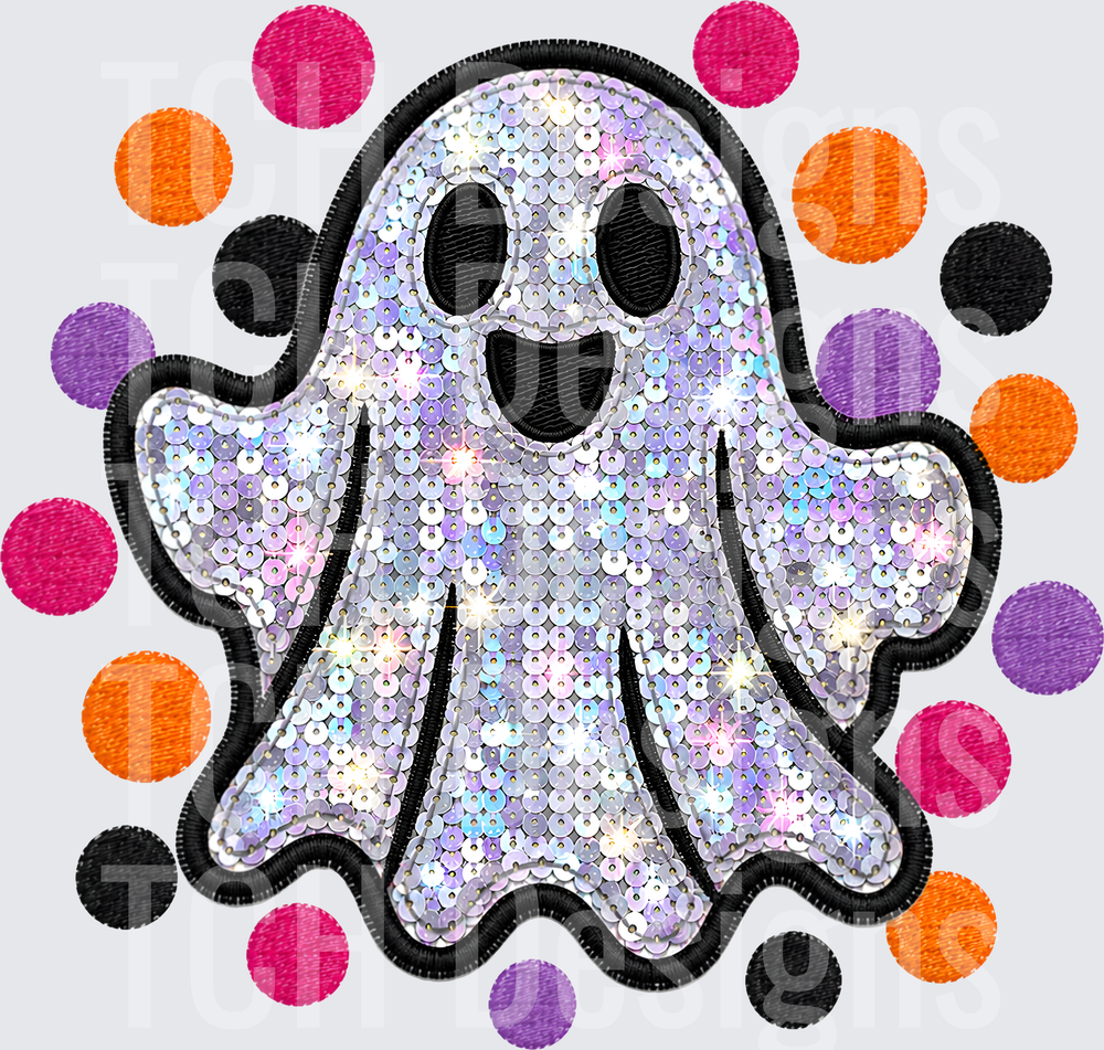 SEQUIN GHOST POLKA DOT