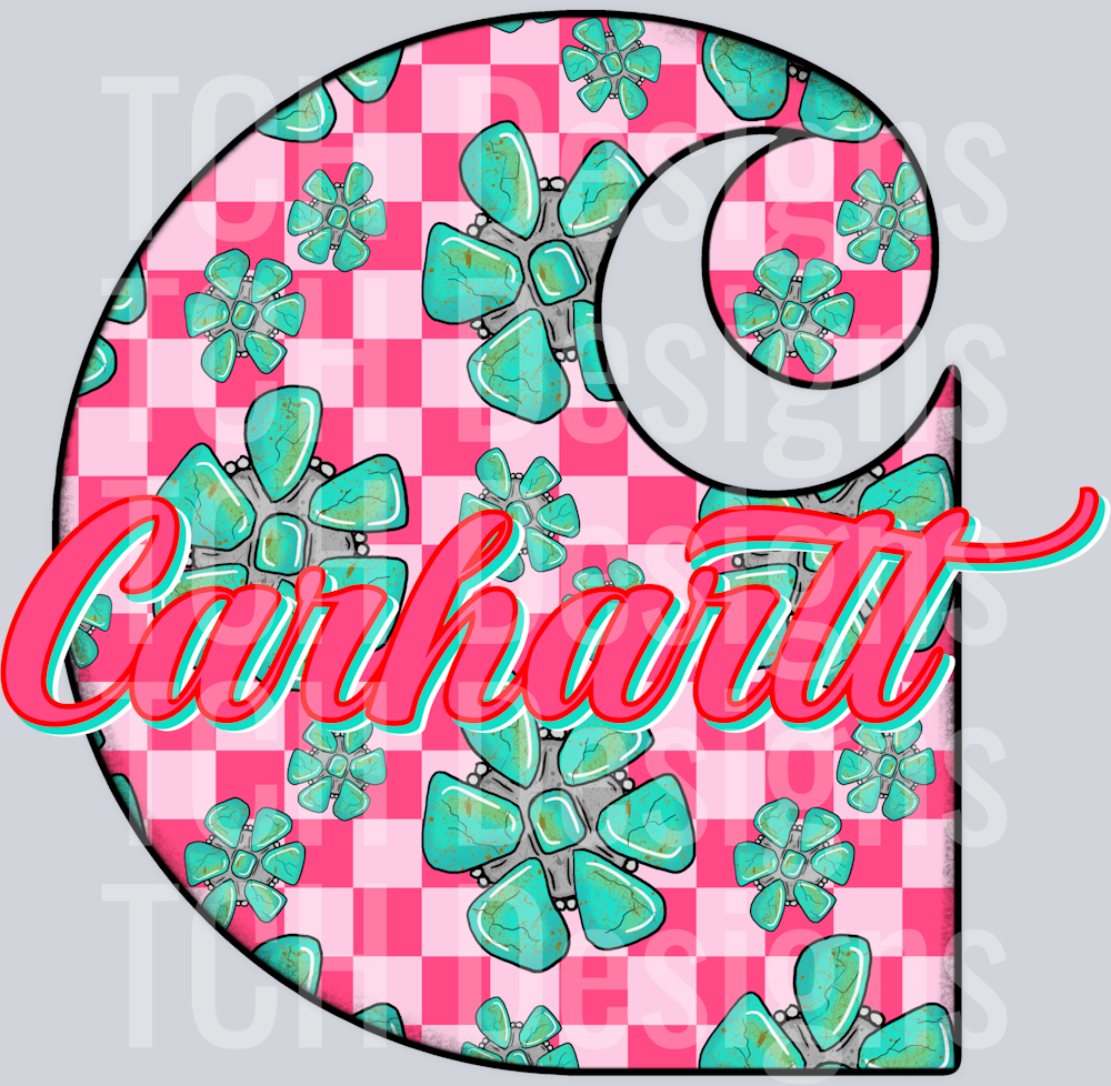 Pink checkered gem ch