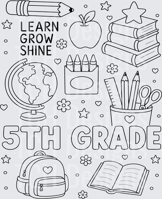 5th grade line art