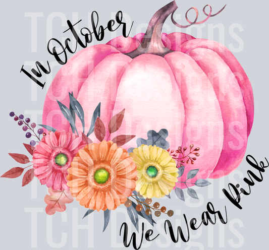 In October we wear pink