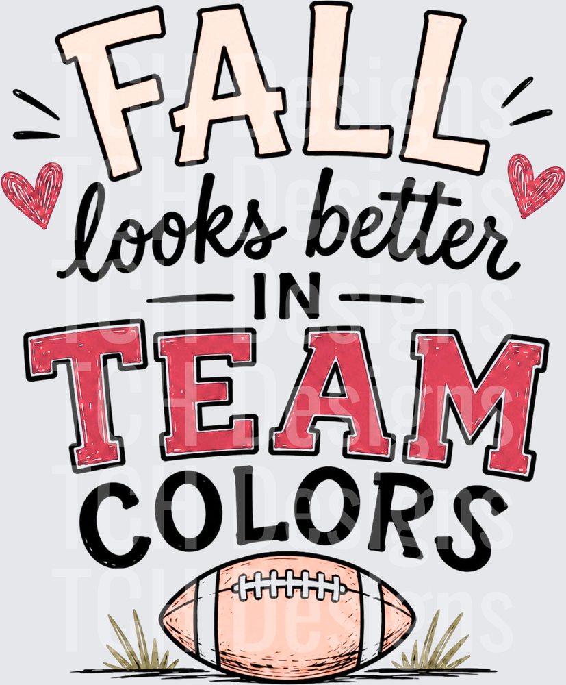 fall looks better in team colors- CSG designs