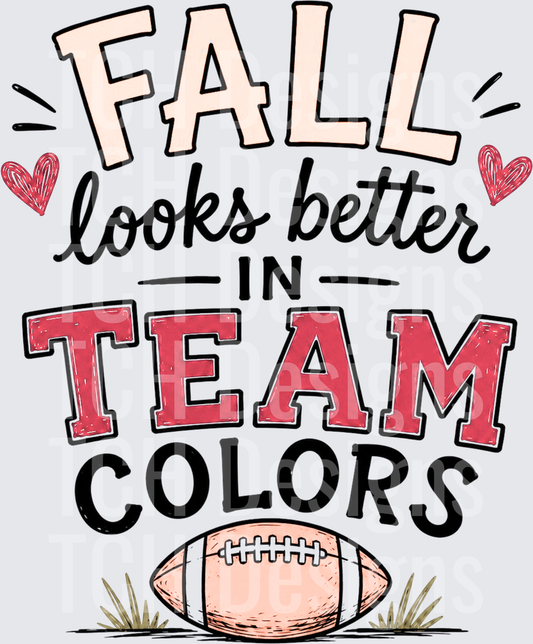 fall looks better in team colors- CSG designs