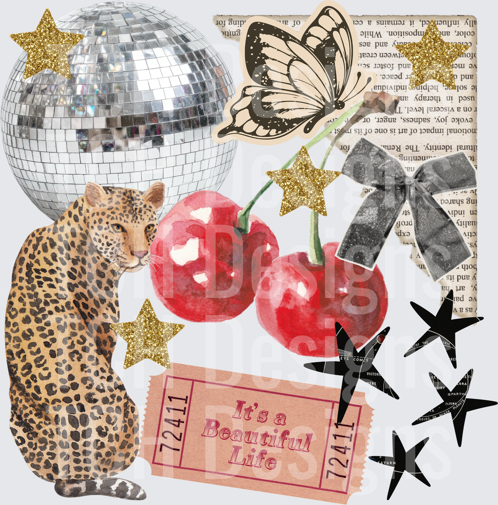 COLLAGE LEOPARD DISCO – TCH Designs