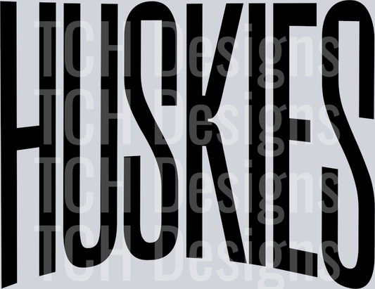 HUSKIES OVERSIZED BLACK