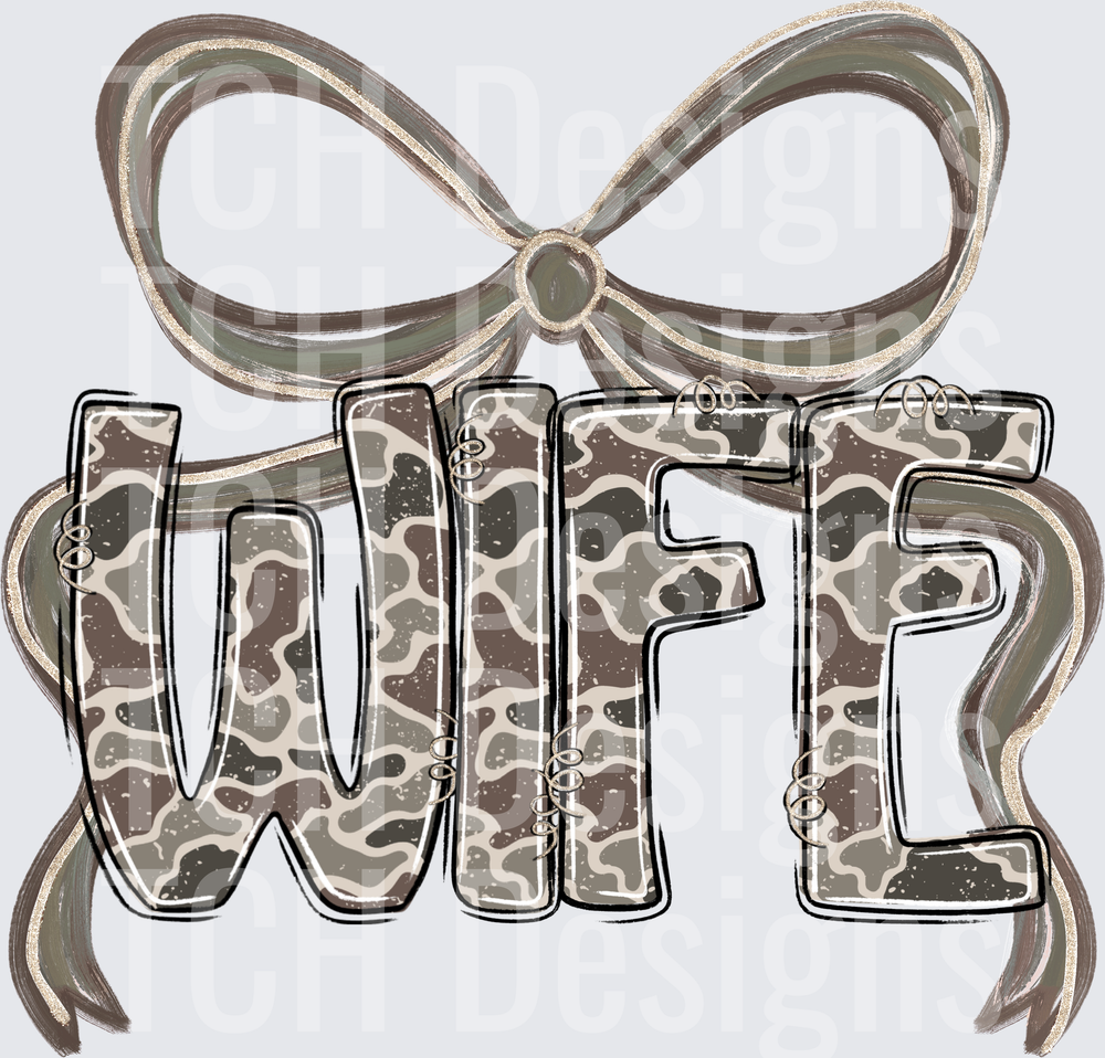 Camo Wife Bow