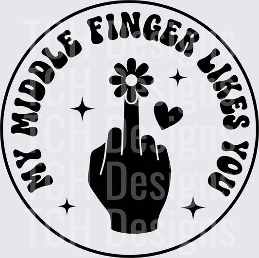 awwe my middle finger likes you pocket