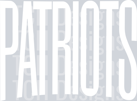 PATRIOTS OVERSIZED WHITE