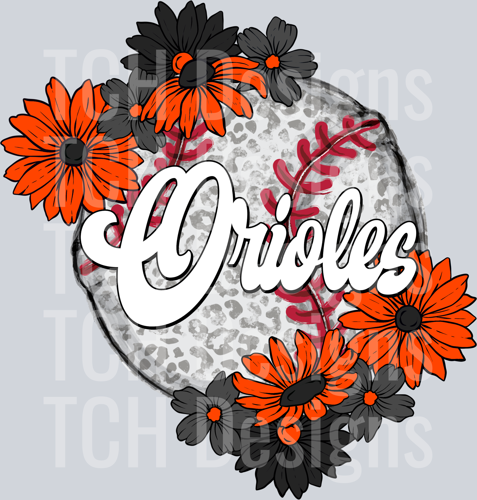 OriolesFloralBaseball