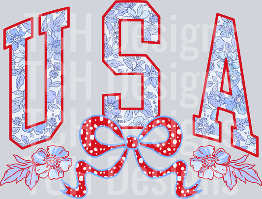 usa-bow-blue-flowers