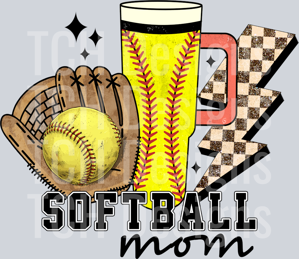 Softball Mom  Gloves Tumbler