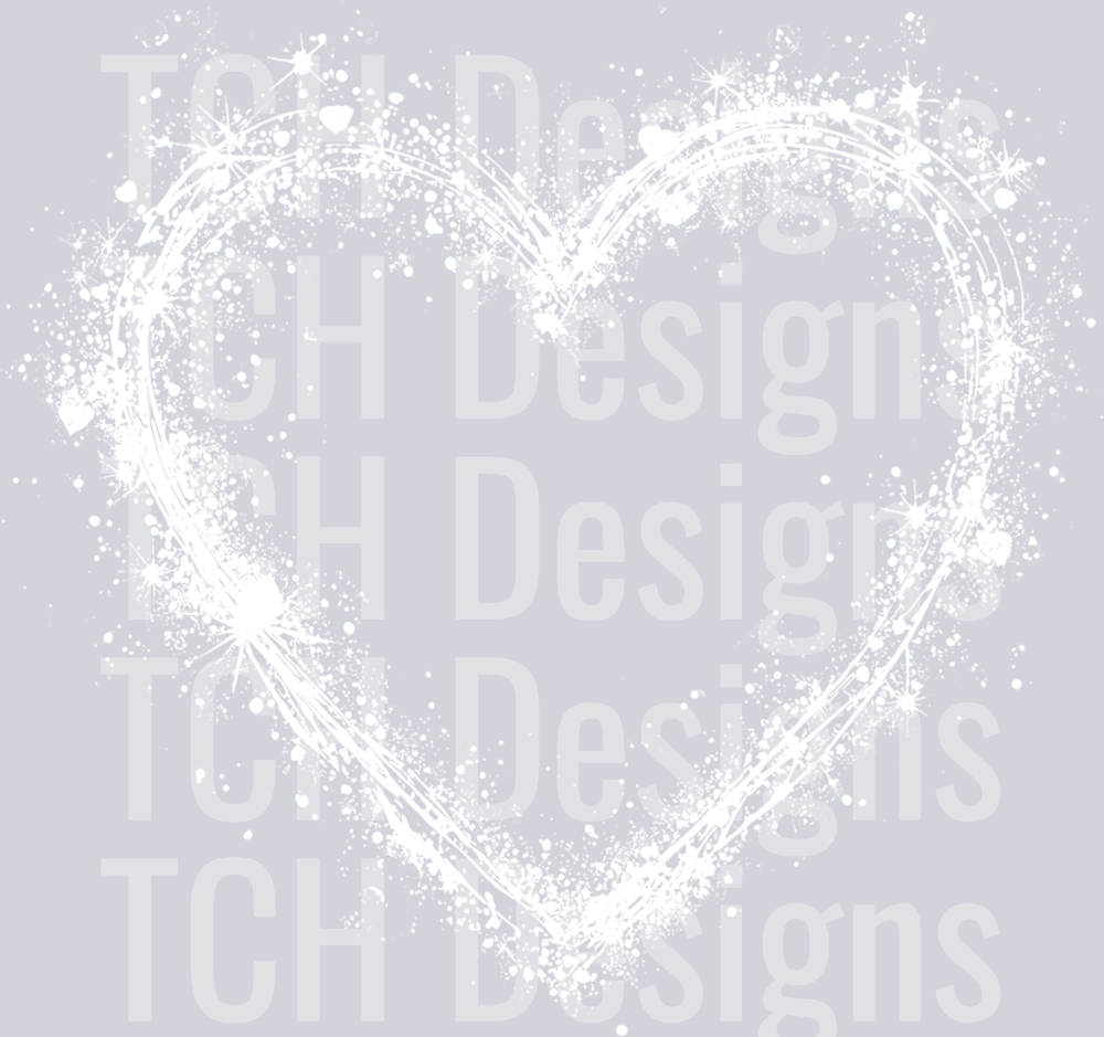 HEART SPLATTER WHITE