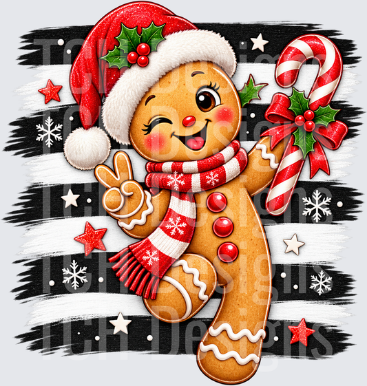 Striped Gingerbread Man