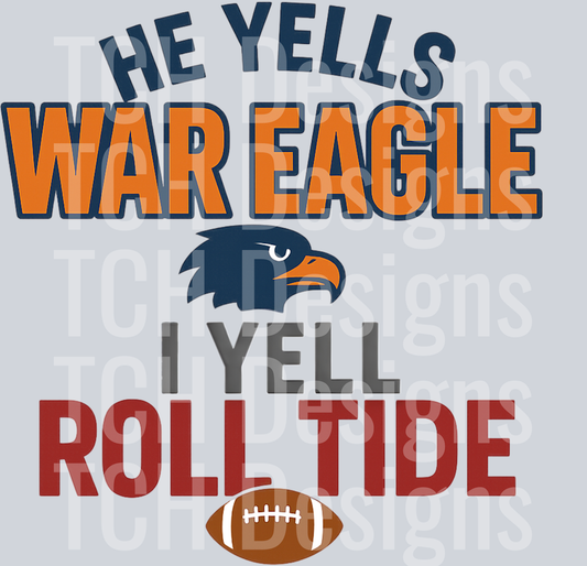 He yells WE, I yell RT