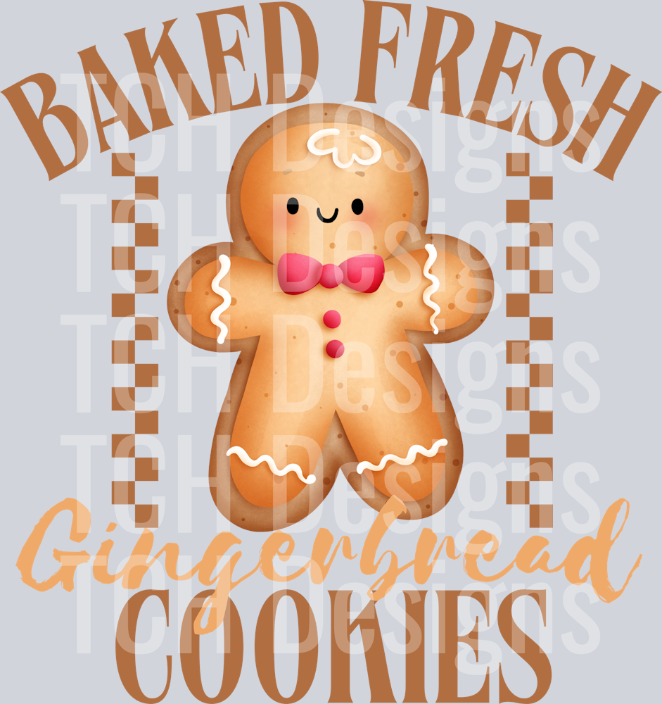 BAKED FRESH GINGERBREAD COOKIES