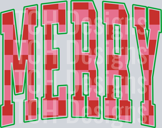 MERRY CHECKERED