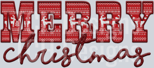 merry christmas sweater maroon