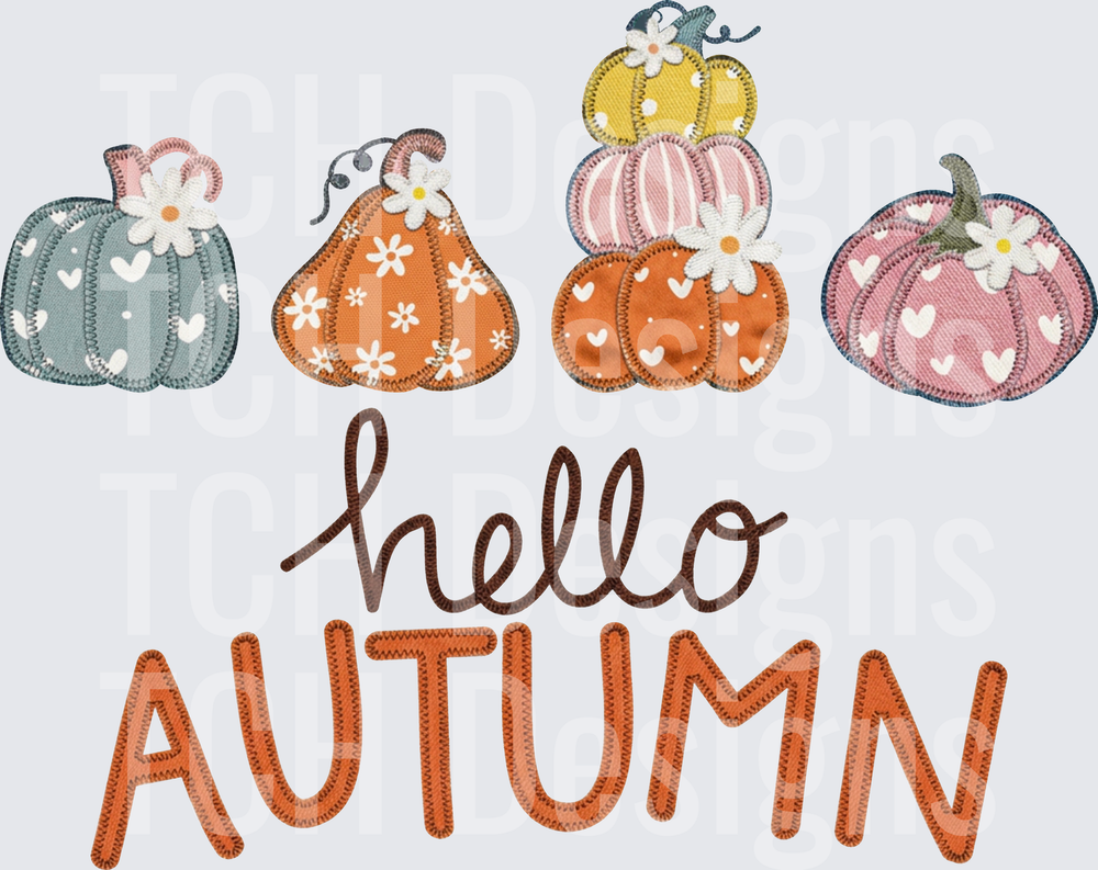 hello autumn FAUX PATCH HWDS
