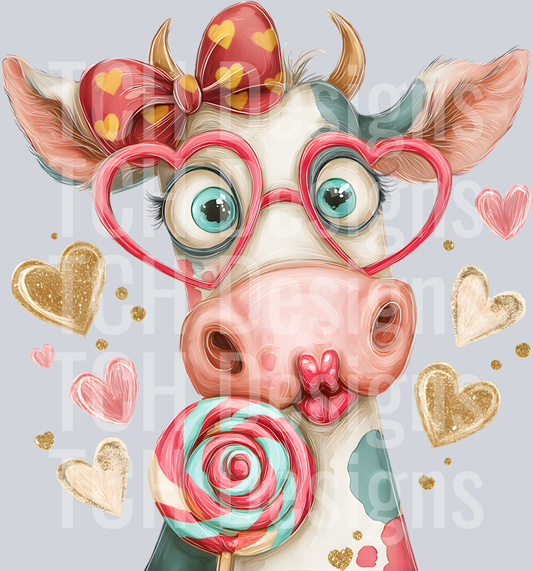 CUTE VALENTINES DAY COW