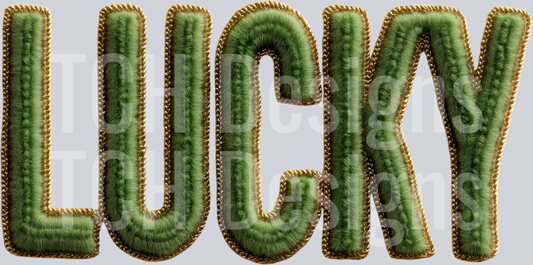 LUCKY GREEN AND GOLD
