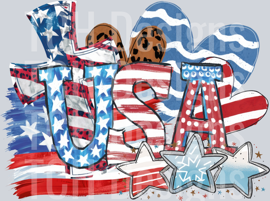 USA Watercolor 2