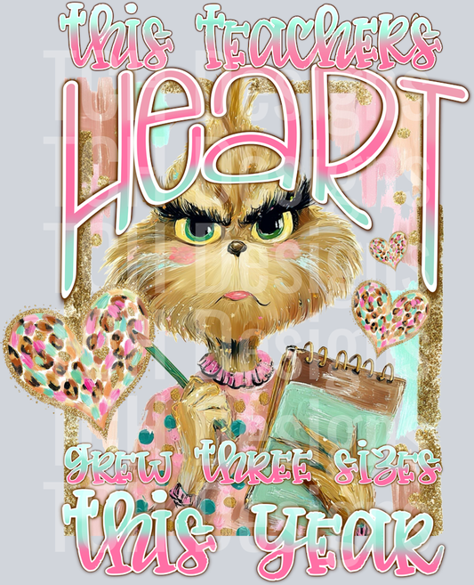 This Teachers Heart Grew 3 Sizes This Year
