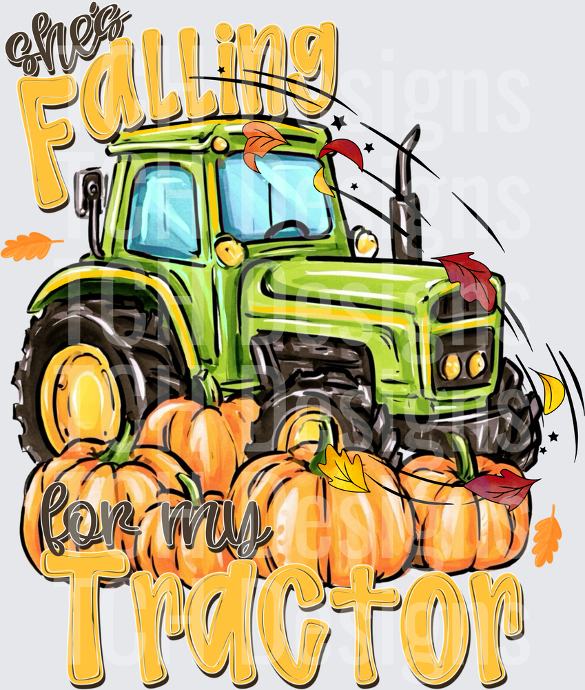 Falling for my tractor