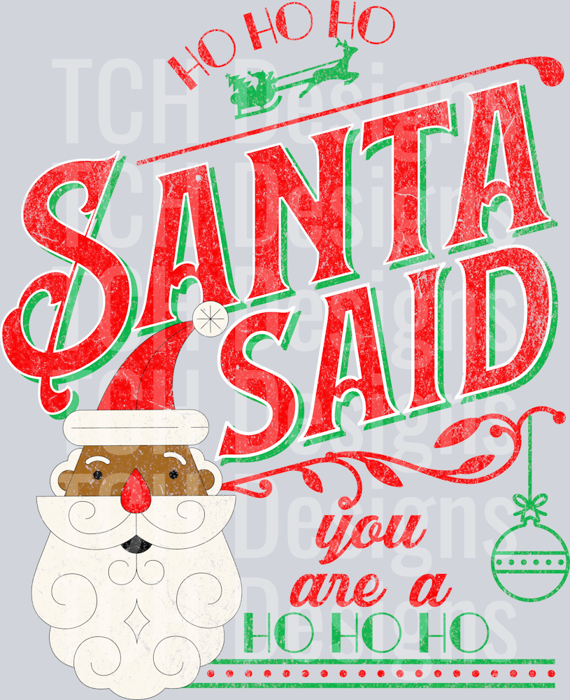 santa said you are a ho ho ho 2 HWDS