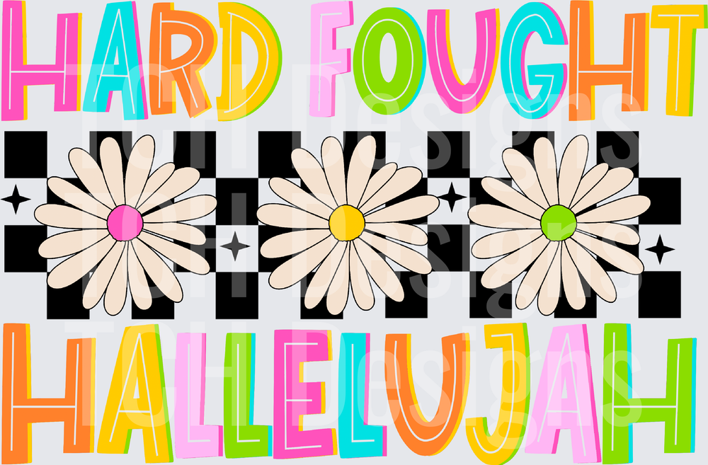 HARD FOUGHT HALLELUJAH CHECKERED
