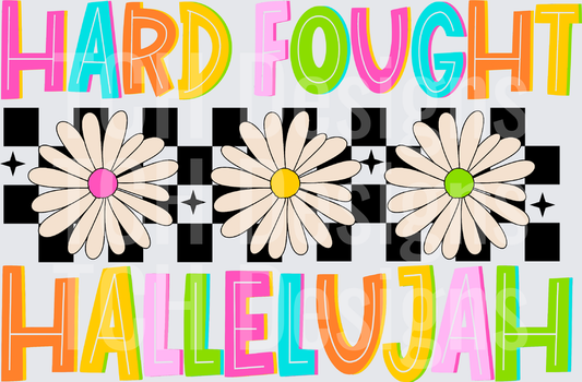 HARD FOUGHT HALLELUJAH CHECKERED