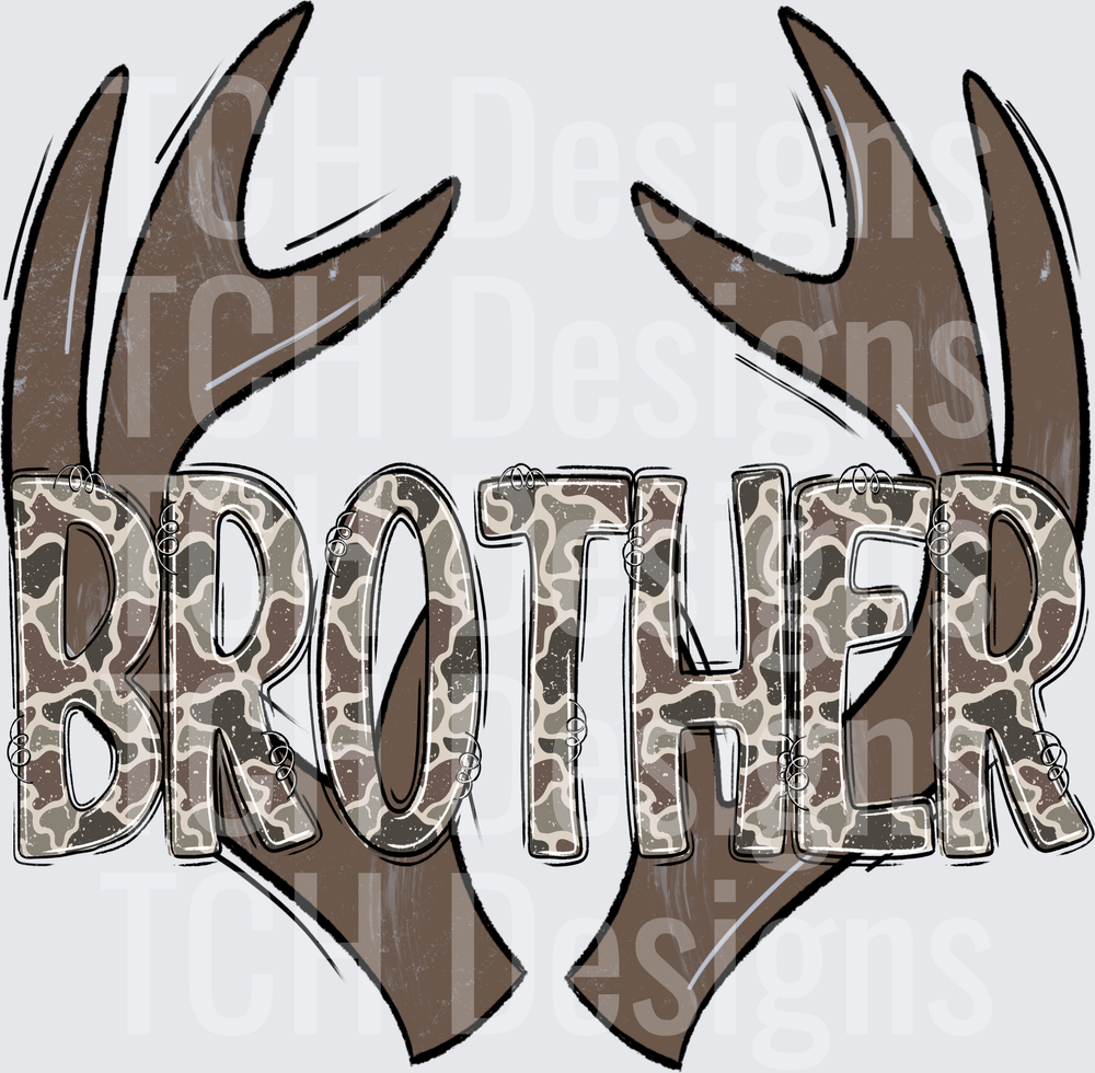 Camo Brother Antlers