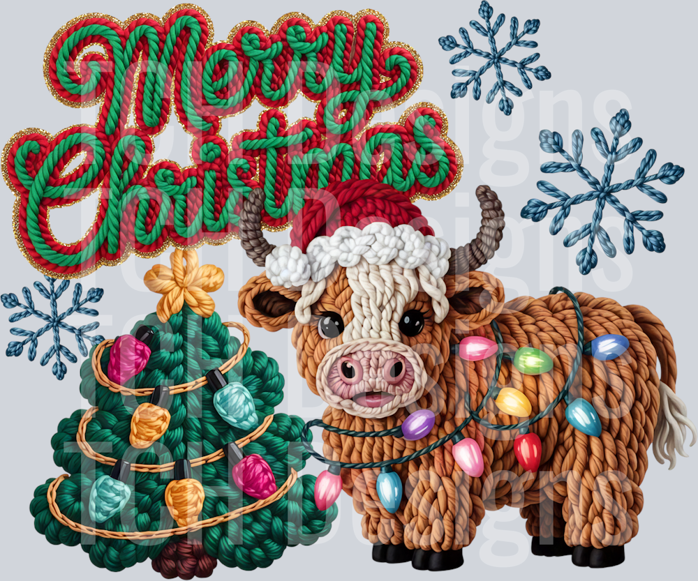 MerryChristmasHighlandCow(1)