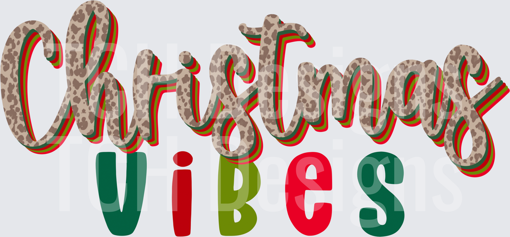 christmas vibes leopard