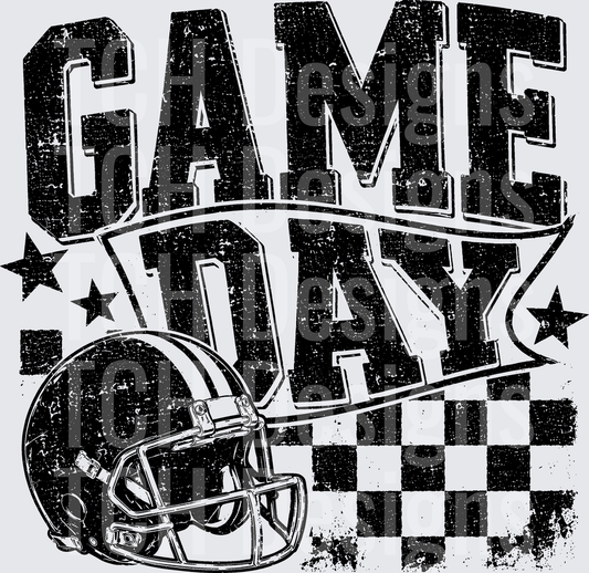 GAME DAY FOOTBALL GRUNGE