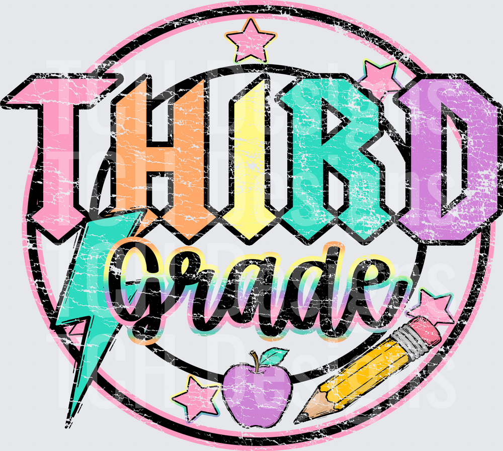 third grade distresssed front