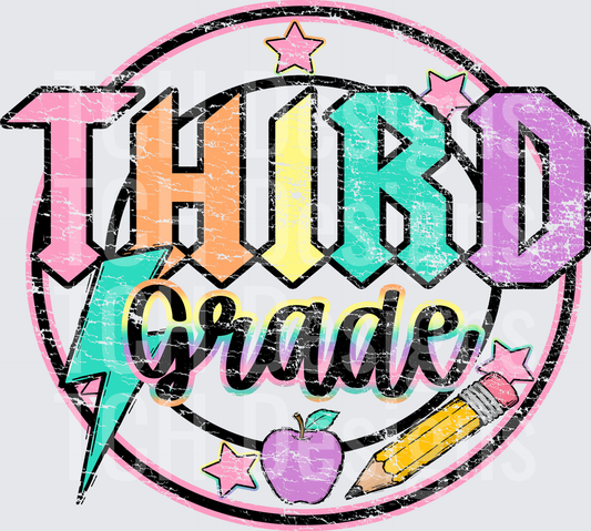 third grade distresssed front