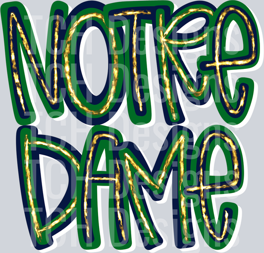 Notre_Dame_Hand_Lettered_Silver_Glitzy