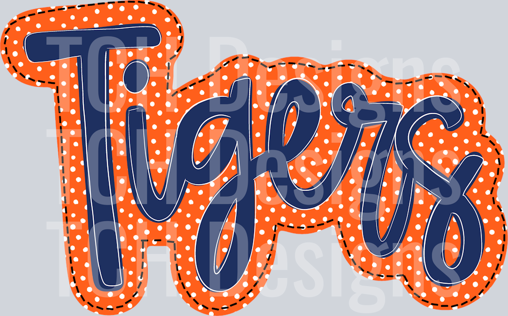 Tiger orange navy