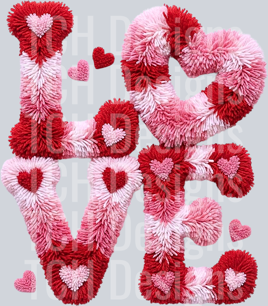 Latch hook love png