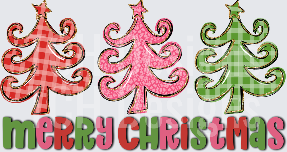 merry christmas 3 tree